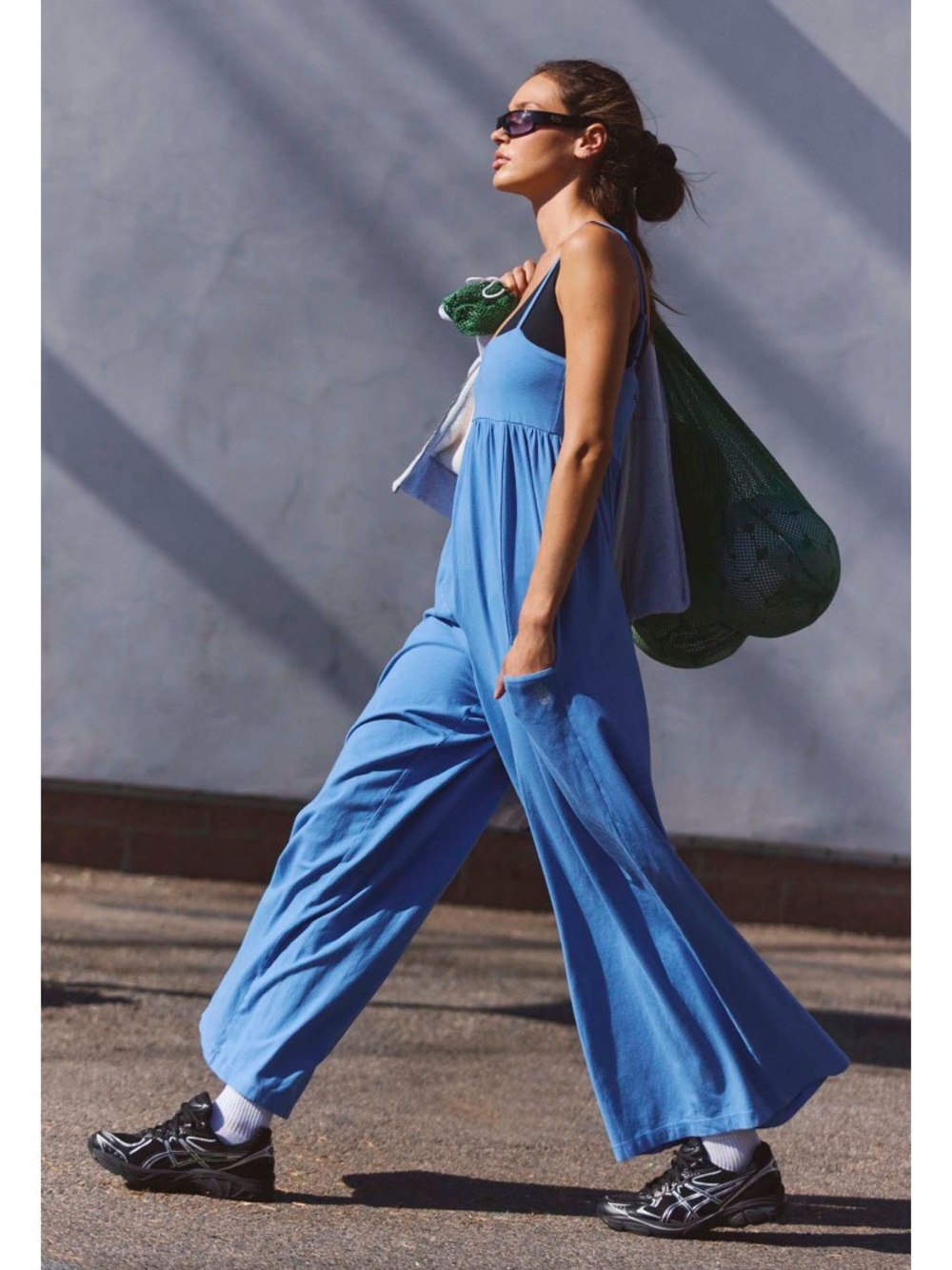 Free People Hot Shot Strappy Onesie Cobalt Blue Size XL NWT - Picture 5 of 12